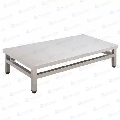 Подтоварник ПТ 1000x400x300, каркас нержавеющая труба, столешница AISI430